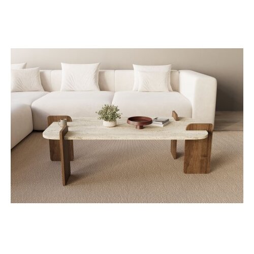 Hanah home sto za kafu leapiri travertine walnut Slike