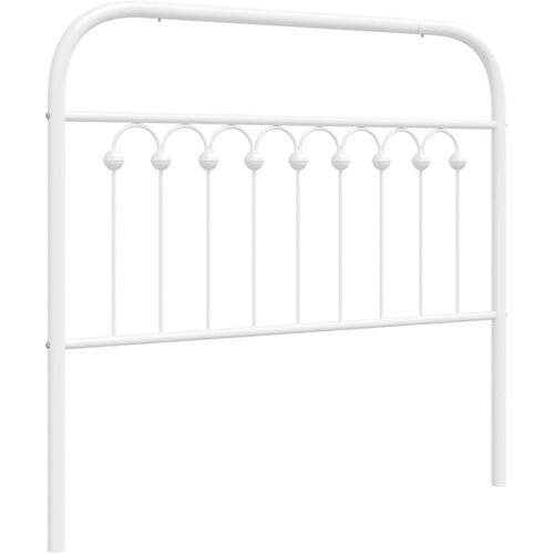 VidaXL Metalno uzglavlje bijelo 100 cm Slike