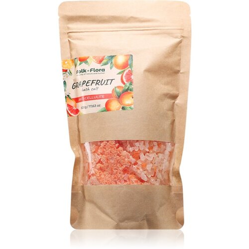 Folk & Flora Grapefruit sol za kopel s pomirjajočim učinkom 500 g Cene