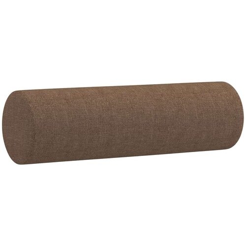 VidaXL 4-dijelni set sofa s jastucima smeđi od tkanine - Smeđa s jastucima i tabureom Slike