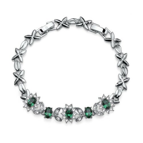  Ženska oliver weber princess emerald narukvica sa swarovski zelenim kristalom ( 32248.205 ) Cene