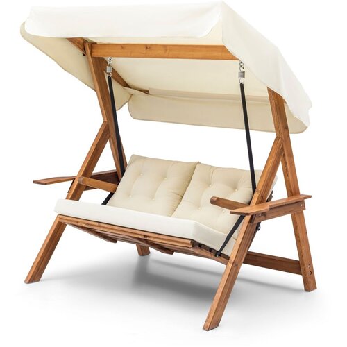 Hanah home Vrtna ljulja&scaron;ka Galata Swing S2 120x195x58cm Krem Cijene