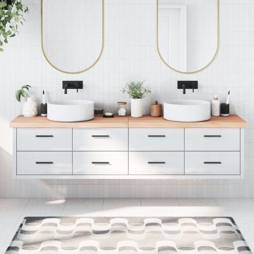  Kopalniški pult 220x50x(2-6) cm neobdelan trden les Cene