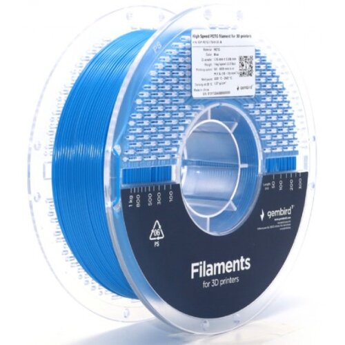 Gembird High Speed PETG 3D filament moder, 1,75 mm, 1 kg (3DP-PETG1.75HY-01-B), (5000368554) Cene