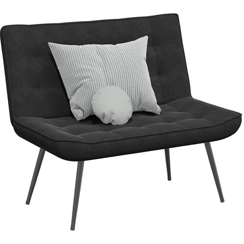 vidaXL Klupa crna 110x74x84 cm bar&scaron;unasta Cijene