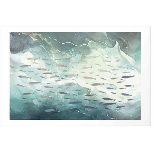  Plakat - School of Small Fish 60x40 Bez okvira s margom Slike
