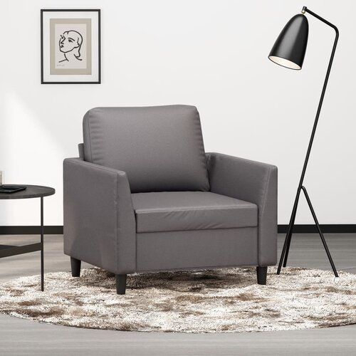 vidaXL Fotelj siv 60 cm umetno usnje Cene