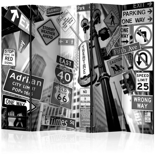  Paravan u 5 dijelova - Roads to Manhattan II [Room Dividers] 225x172 Cijene