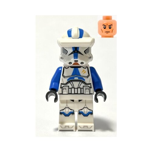 Lego Star Wars sw1248 Clone Trooper Specialist, 501st Legion (Phase 2) - Blue Arms, Macrobinoculars, Nougat Head, Helmet with Holes Slike