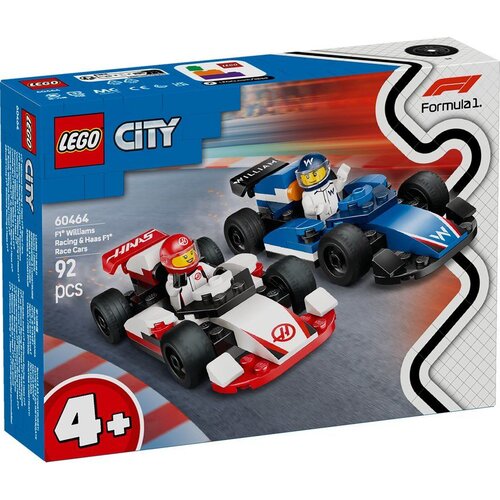 Lego City F1 Williams Racing and Haas F1 Race Cars 60464 Cene