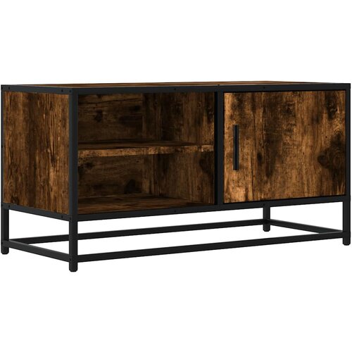Maison Chic TV omarica - TV stojalo - Televizijska omarica sonoma hrast 80x34,5x40 cm inženirski les in kovina, (21701149) Slike