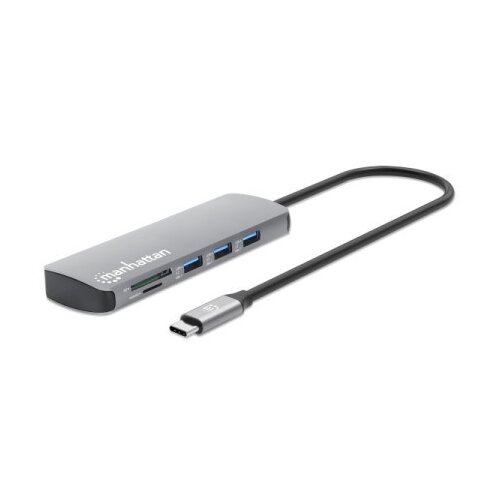Manhattan 190459 9in1 USB-C - 1xHDMI/5xUSB/LAN/CR/PD 100W Docking station Cene