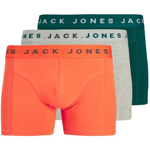 Jack &amp;amp; Jones Boksarice &amp;#039;JACBENNETT&amp;#039; pegasto siva / jelka / oranžna Slike