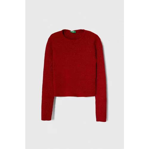 United Colors Of Benetton Otroški pulover rdeča barva