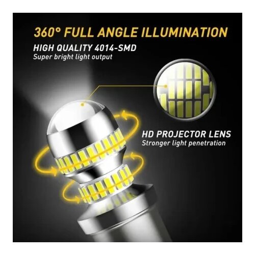 Auxito led sijalice 1156 ba15s p21w 7506 6000k 1156-54h-dd-w2 ( AUX016 ) Slike