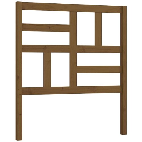  Uzglavlje za krevet boja meda 96 x 4 x 104 cm masivna borovina Slike