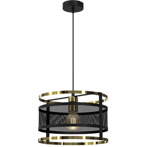  Luster na sajli RIM 1xE27/60W/230V crna/zlatna Cene