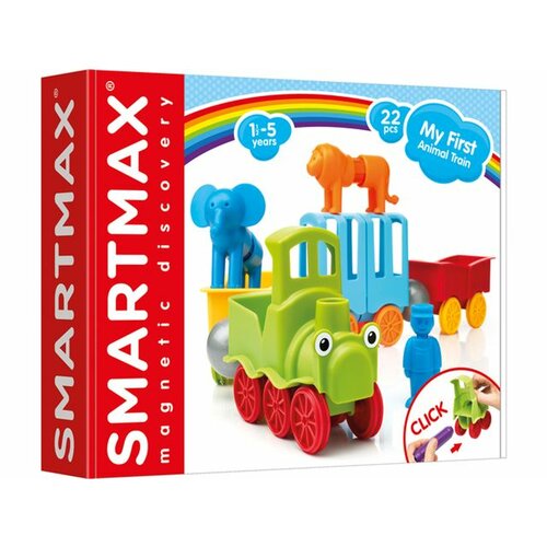 Smartgames kreativni set - magnetni konstruktori smartmax my first animal train smx 410 Slike