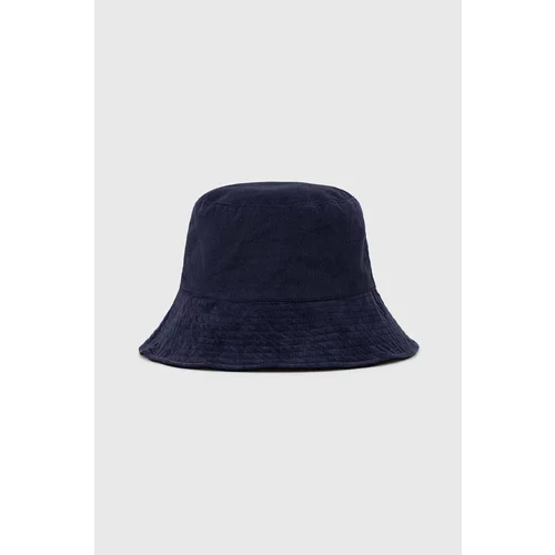Sisley Pamučni šešir boja: tamno plava, pamučni