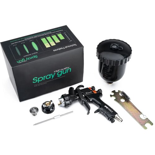 Ipotools hvlp pištolj za lakiranje lion b 1,7 mm i dodatna diza 1,4 mm s pripadajućom opremom Cijene
