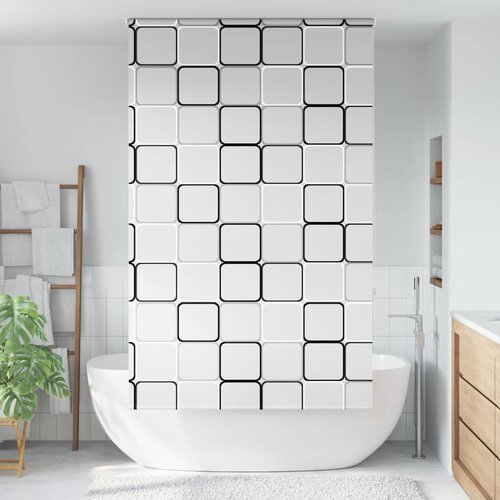 vidaXL Rolo zavjesa za tuš 130x240 cm širina tkanine 126 cm Cijene