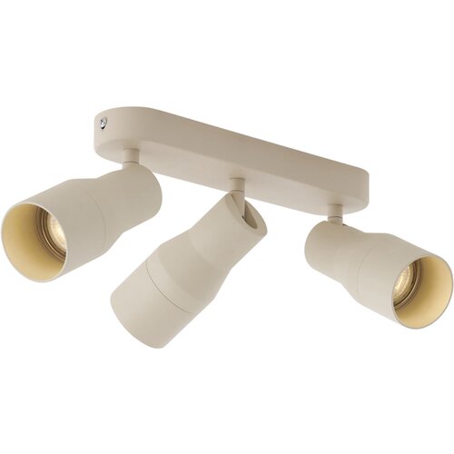 QAZQA Okrogel stropni reflektor bež GU10 50 mm 3-lučni - Stanley Cene