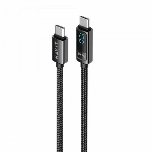 Havit kabel za polnjenje USB-C na USB-C z LCD 100W, 2M Cene