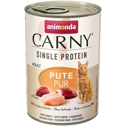 Animonda Varčno pakiranje Carny Single Protein Adult 24 x 400 g - Puran