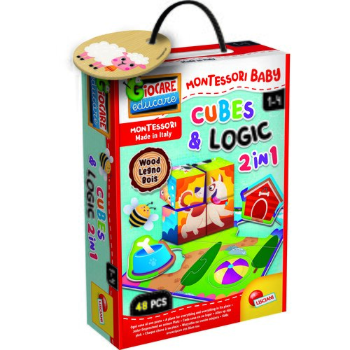 Lisciani Montessori edukativna kutija Kocke i logika 96879 Cene