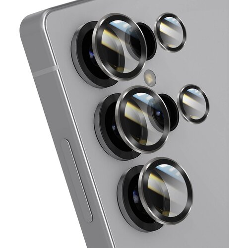 forcell Kaljeno steklo za kamero Galaxy S25 Ultra, odporno na praske, aluminijast okvir, (5000308944) Cene