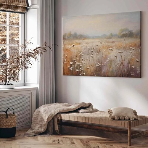  XXL slika - Impressionist meadow &amp;ndash; field landscape in a pastel colour palette 200x133 Slike