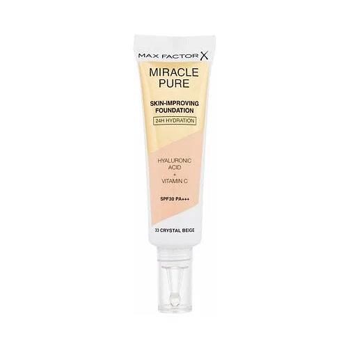 Max Factor miracle pure skin-improving foundation SPF30 hranilna tekoča podlaga 30 ml odtenek 33 crystal beige