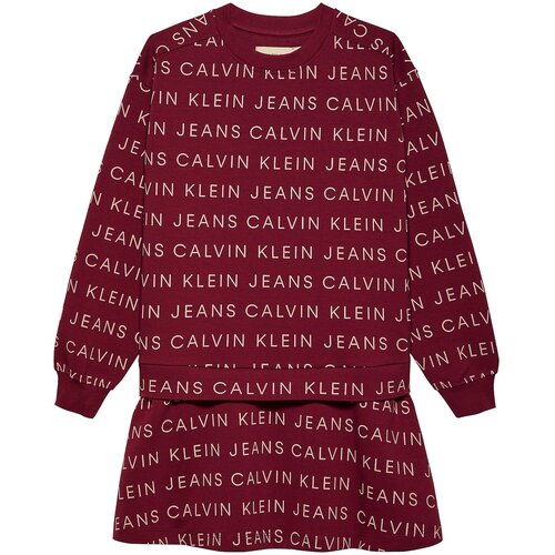 Calvin Klein Jeans Haljina bordo / bijela Slike