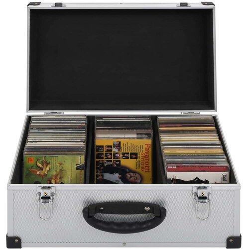  Kutija za 60 CD-ova aluminijska ABS srebrna Cijene