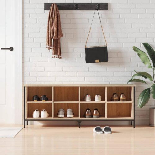 vidaXL Omarica za čevlje sonoma hrast 131x35x50 cm inženirski les Cene