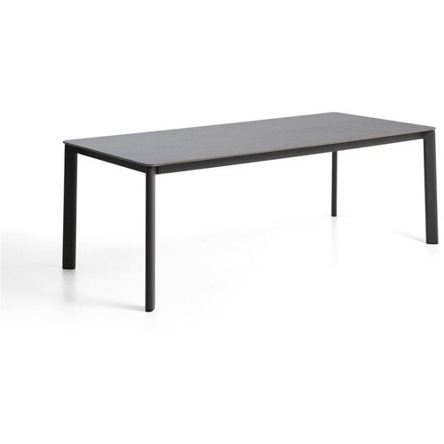 Kave Home Vrtna miza s kamnito mizno plo&scaron;čo 100x220 cm Anafi &ndash; Cene