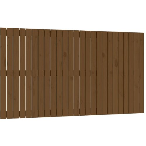 Maison Chic stensko posteljno vzglavje - vzglavna omarica - nočna omarica medeno rjavo 159,5x3x90 cm borovina, (21706566) Cene