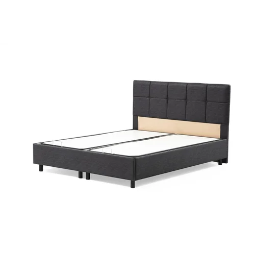 HANAH HOME Vitalia 140 x 200 - Anthracite dvojna boxspring postelja, (20975907)