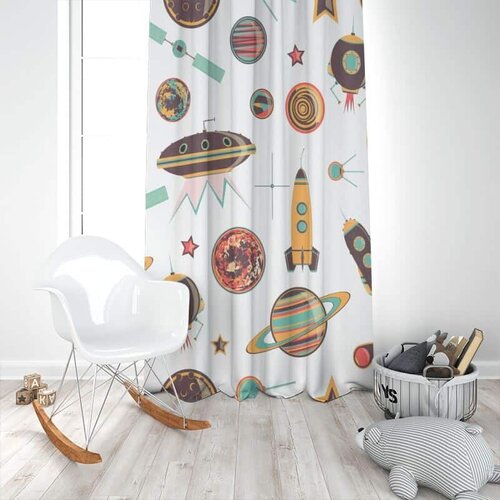  Dečiji draper cosmos beli (jedno krilo) - 140x250cm, D-010 Cene