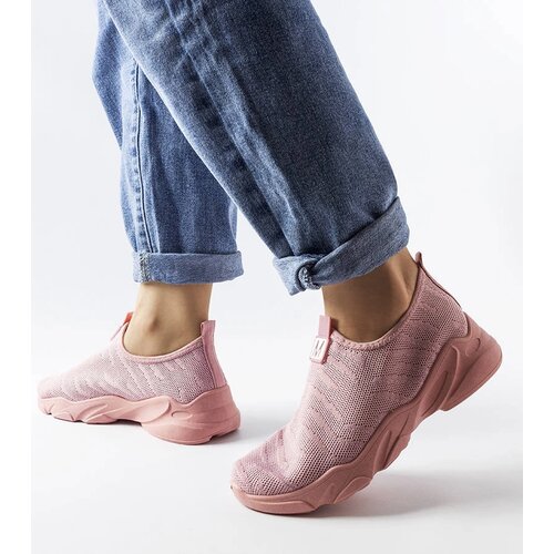 Gemre Pink fabric women's sports shoes Aaron Cijene