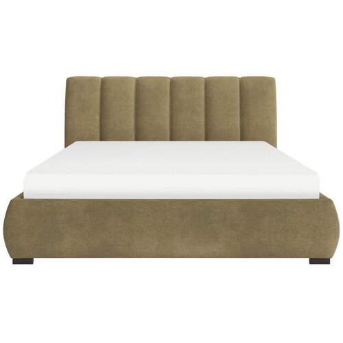 MID.YOU OBLAZINJENA POSTELJA 160 cm x 200 cm , les, tekstil, leseni material zelena Slike