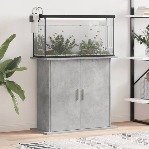 vidaXL Stojalo za akvarij betonsko sivo 81x36x73 cm inženirski les Cene