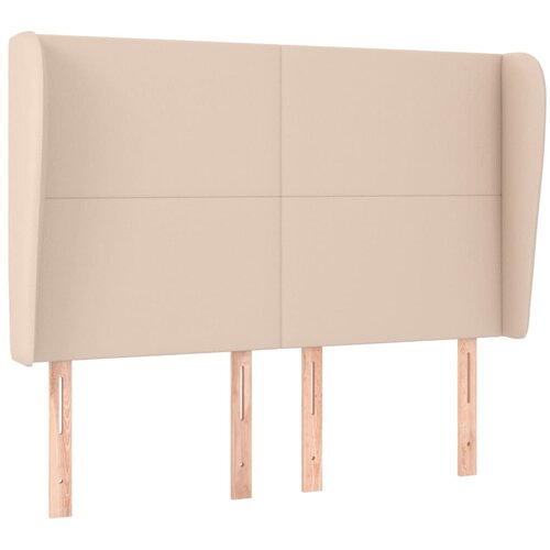 Maison Chic vzglavna omarica - nočna omarica - posteljna omarica z u&amp;scaron;esi kapučino 147x23x118/128 cm umetno usnje, (21712408) Slike