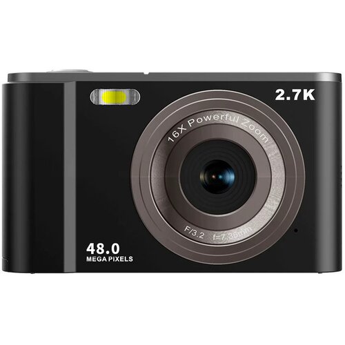 INF digitalni fotoaparat 2.7K 48MP 1080P, 16x zoom, anti-shake, prepoznavanje obraza black, (21266064) Cene