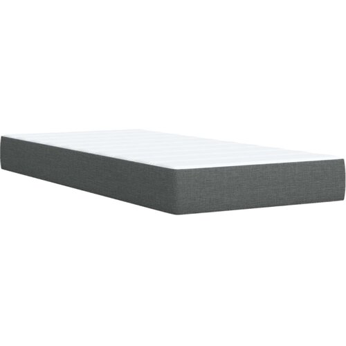  LED okvir za krevet s madracem Tamnosiva 90 x 200 cm Tkanina Slike