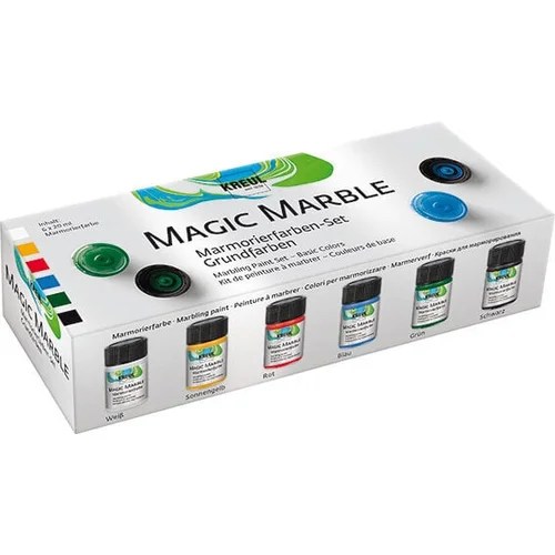 Kreul Magic Marble Komplet barv za marmoriranje Basic Colours 6 x 20 ml