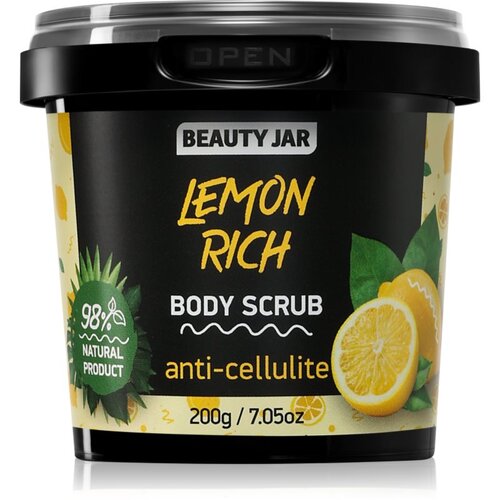 Beauty Jar Lemon Rich piling za telo proti celulitu 200 g Slike