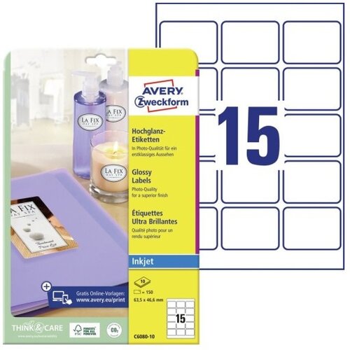  Etikete zweckform c6080-10 svetleče 63,5x46,6mm ZWECKFORM Cene