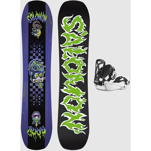 Salomon Grail+Goodtime Xs 2026 Kids Snowboard set pattern Cene