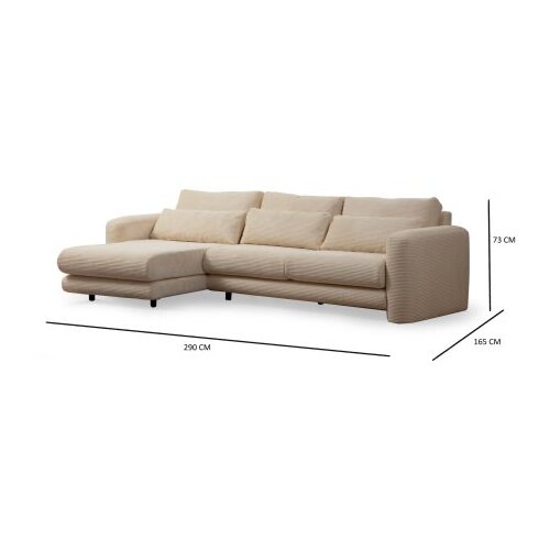 Atelier Del Sofa Kutni set Lily 97x73x290cm Bež Slike